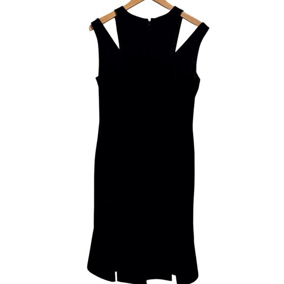Kathryn Conover Dress 10 By Night Women's Black Cutout V-Neck Sleeveless Midi - Picture 4 of 4